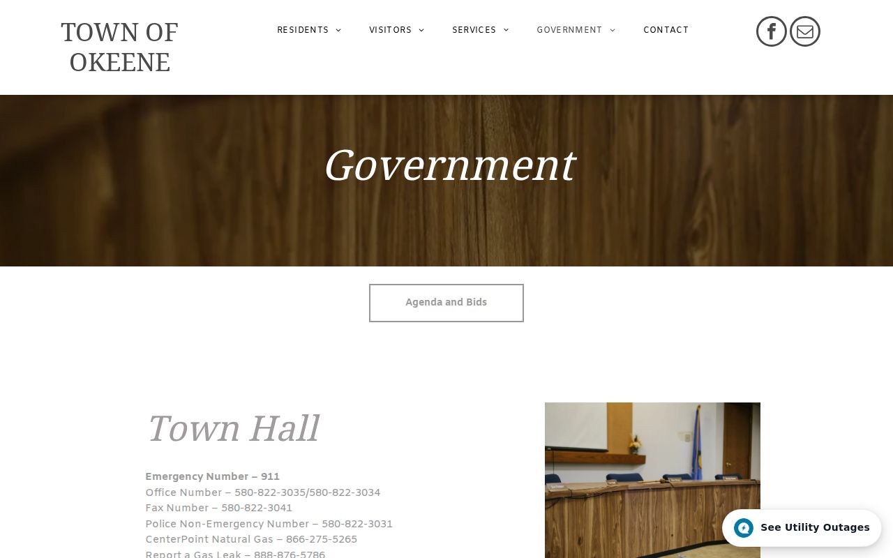 Okeene town contact for Okeene warrant records