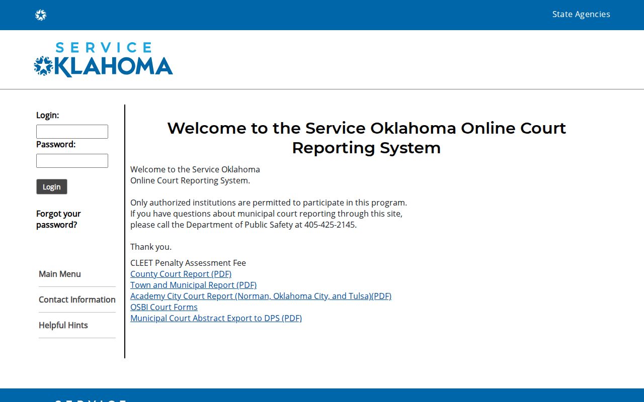 Blaine County warrant records authorized access notice